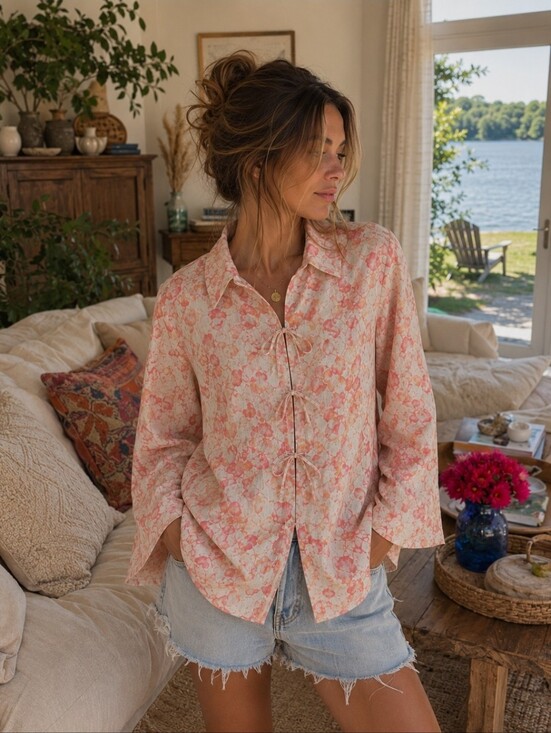 J. Jill Tops - J.Jill 100% Linen Longsleeve Shirt